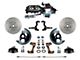 LEED Brakes Power Front Disc Brake Conversion Kit with 9-Inch Brake Booster, Side Mount Valve and MaxGrip XDS Rotors; Zinc Plated Calipers (64-72 442, Cutlass, F85, Vista Cruiser w/ 4-Wheel Disc Brakes)