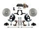 LEED Brakes Power Front Disc Brake Conversion Kit with 9-Inch Brake Booster, Adjustable Proporting Valve and MaxGrip XDS Rotors; Zinc Plated Calipers (64-72 GS 350, GS 400, GS 455, Skylark, Special, Sportswagon)