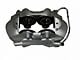 LEED Brakes 4-Piston Front Brake Caliper with Semi-Metallic Brake Pads; Driver Side; Zinc Plated (64-67 Mustang w/ Front Disc Brakes & 5-Lug)