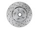 LEED Brakes 4-Piston Front Spindle Mount Disc Brake Conversion Kit and MaxGrip XDS Rotors; Red Calipers (70-73 Mustang)