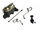 LEED Brakes 4-Piston Manual Front Disc Brake Conversion Kit with Master Cylinder, Adjustable Valve and Vented Rotors; Zinc Plated Calipers (67-69 Mustang w/ Front Drum Brakes & 5-Lug)