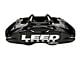 LEED Brakes MaxGrip Lite 4-Piston Front Brake Calipers with Semi-Metallic Brake Pads; Black (64-67 V8 Mustang w/ Front Disc Brakes & 5-Lug)