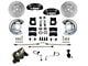 LEED Brakes MaxGrip Lite 4-Piston Manual Front Disc Brake Conversion Kit with MaxGrip XDS Rotors; Black Calipers (67-69 Mustang w/ Front Drum Brakes & 5-Lug)