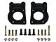 LEED Brakes MaxGrip Lite 4-Piston Manual Front Disc Brake Conversion Kit with MaxGrip XDS Rotors; Black Calipers (67-69 Mustang w/ Front Drum Brakes & 5-Lug)