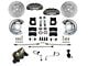 LEED Brakes MaxGrip Lite 4-Piston Manual Front Disc Brake Conversion Kit with MaxGrip XDS Rotors; Anodized Calipers (1970 Mustang w/ Front Drum Brakes & 5-Lug)