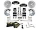 LEED Brakes MaxGrip Lite 4-Piston Power Front Disc Brake Conversion Kit with MaxGrip XDS Rotors; Black Calipers (64-66 V8 Mustang w/ Automatic Transmission & 5-Lug)