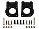 LEED Brakes MaxGrip Lite 4-Piston Power Front Disc Brake Conversion Kit with MaxGrip XDS Rotors; Black Calipers (71-73 Mustang w/ Front Drum Brakes)