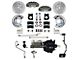 LEED Brakes MaxGrip Lite 4-Piston Power Front Disc Brake Conversion Kit with MaxGrip XDS Rotors; Anodized Calipers (67-69 Mustang w/ Manual Transmission & 5-Lug)