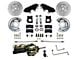 LEED Brakes Power Front Disc Brake Conversion Kit with 7-Inch Brake Booster, Master Cylinder and MaxGrip XDS Rotors; Black Calipers (64-66 Mustang w/ Automatic Transmission & 5-Lug)