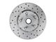 LEED Brakes Power Front Disc Brake Conversion Kit with 8-Inch Brake Booster, Master Cylinder, Brake Pedal and MaxGrip XDS Rotors; Zinc Plated Calipers (1970 Mustang w/ Manual Transmission & Front Drum Brakes)