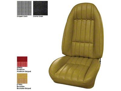 Legendary Auto Interiors, Front Bucket Seat Covers, Standard Cloth Style, Show Correct 304689 Camaro 1977