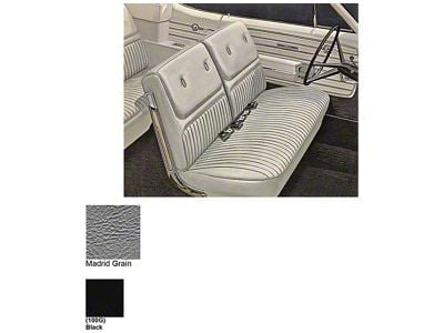 Legendary Auto Interiors Chevelle & Malibu Covers, Front Seats, Split Bench, Buick Relacement, Show Correct, Deluxe, Black, 1968