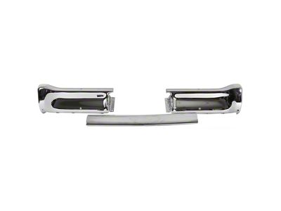 3-Piece Rear Bumper; Chrome (1962 Impala)