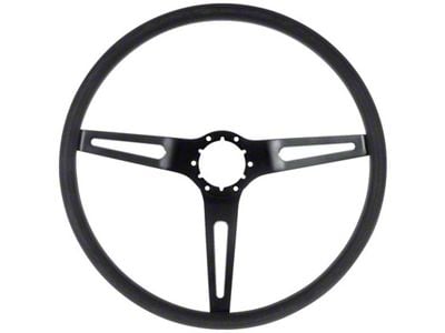 3-Spoke Comfort Grip Steering Wheel; Black (69-70 Biscayne, Brookwood, Caprice, Impala, Kingswood, Townsman)