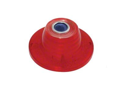 Back Up Light Lens with Blue Dot; Red (1962 Biscayne, Impala)