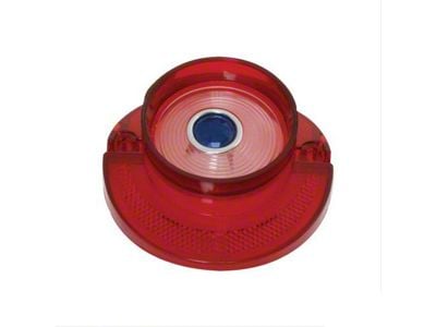 Back Up Light Lens with Blue Dot; Red (1964 Biscayne, Impala)