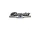 Chevrolet Script Grille Emblem; Chrome and Black (1966 Biscayne, Impala)