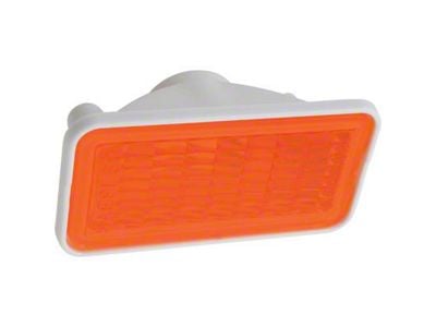 Front Fender Side Marker Light Lens; Amber (1969 Biscayne, Caprice, Impala)