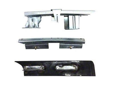 Impala Super Sport Conversion Bucket Seat Floor Brackets with Tracks (59-60 Biscayne, Impala, Parkwood)