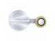 Interior Vent Window Crank; Chrome with Ivory Knob (59-64 Biscayne, Impala)