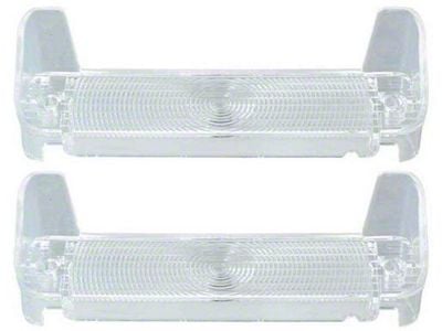 Parking Light Lenses; Clear (1967 Biscayne, Caprice, Impala)