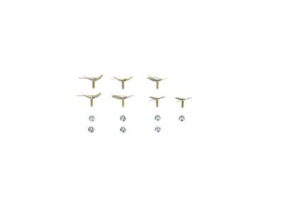 Upper Long Quarter Wing Fin Molding Clip Set (1960 Impala 4-Door)