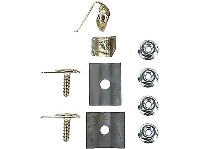 Upper Trunk Decklid Vertical Molding Clip Set (1959 Impala 2-Door Hardtop)