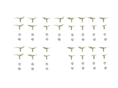 Upper Wing Fin Molding Clip Complete Set (1960 Impala 4-Door)