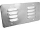 License Plate Backing Cover - Louvered - Stainless Steel