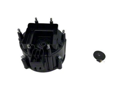 Liland Global Distributor Cap; Black; Aluminum Contact (78-79 I6 Camaro; 80-81 3.8L Camaro)