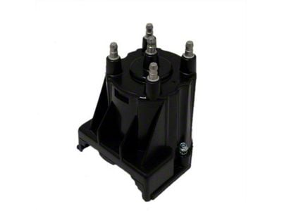 Liland Global Distributor Cap; Black; Aluminum Contact (85-86 2.5L Camaro; 85-92 V6 Camaro)