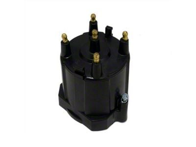 Liland Global Distributor Cap; Black; Brass Contact (82-84 2.5L Camaro)