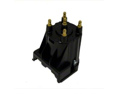 Liland Global Distributor Cap; Black; Brass Contact (85-86 2.5L Camaro; 85-92 V6 Camaro)