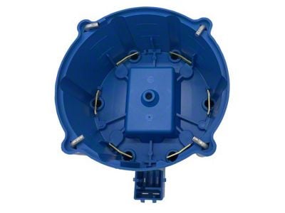 Liland Global Distributor Cap; Blue; Brass Contact (78-79 I6 Camaro; 80-81 3.8L Camaro)