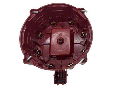 Liland Global Distributor Cap; Red; Brass Contact (74-92 V8 Camaro)