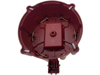 Liland Global Distributor Cap; Red; Brass Contact (78-79 I6 Camaro; 80-81 3.8L Camaro)