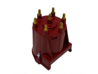 Liland Global Distributor Cap; Red; Brass Contact (85-92 V6 Camaro)