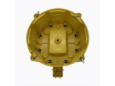 Liland Global Distributor Cap; Yellow; Aluminum Contact (74-92 V8 Camaro)