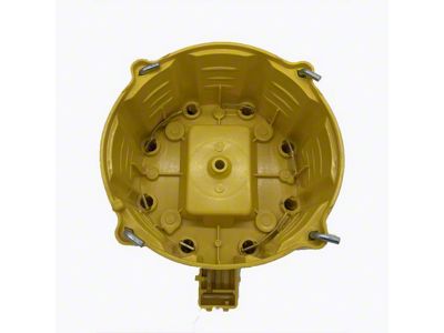 Liland Global Distributor Cap; Yellow; Brass Contact (74-92 V8 Camaro)