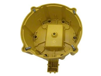 Liland Global Distributor Cap; Yellow; Brass Contact (78-79 I6 Camaro; 80-81 3.8L Camaro)