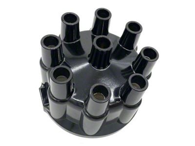 Liland Global Distributor Cap; Black; Aluminum Contact (55-62 V8 Corvette C1)