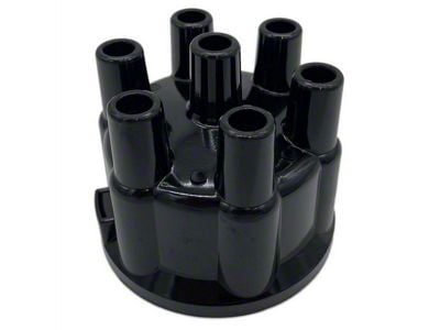 Liland Global Distributor Cap; Black; Aluminum Contact (53-55 I6 Corvette C1)