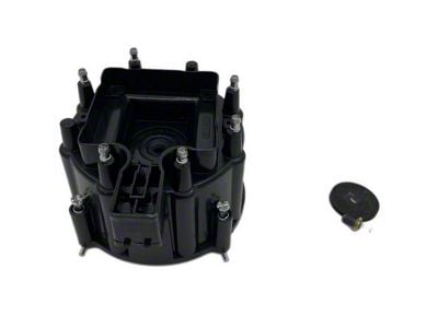 Liland Global Distributor Cap; Black; Aluminum Contact (74-82 Corvette C3)