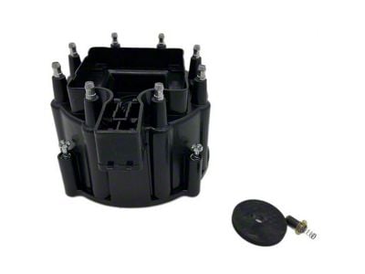 Liland Global Distributor Cap; Black; Aluminum Contact (74-82 Corvette C3)