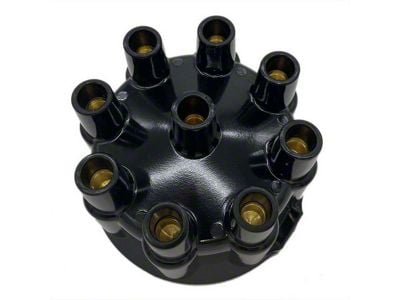 Liland Global Distributor Cap; Black; Brass Contact (55-62 V8 Corvette C1)