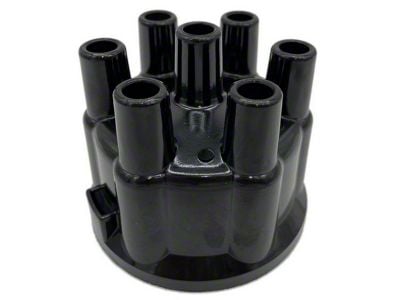 Liland Global Distributor Cap; Black; Brass Contact (53-55 I6 Corvette C1)