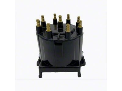 Liland Global Distributor Cap; Black; Brass Contact (75-82 Corvette C3)