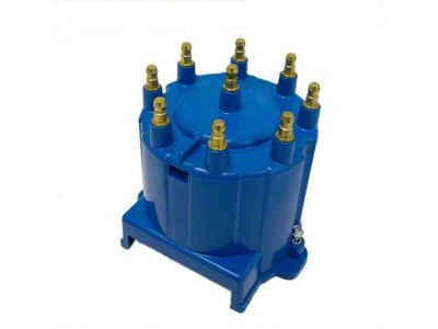 Liland Global Distributor Cap; Blue; Brass Contact (75-82 Corvette C3)