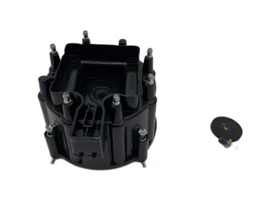 Liland Global Distributor Cap; Black; Aluminum Contact (74-92 V8 Firebird)