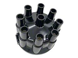 Liland Global Distributor Cap; Black; Aluminum Contact (55-56 265 V8 150, 210, Bel Air, Nomad)